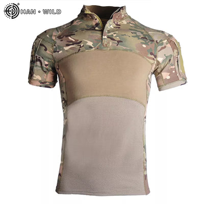 Men's Camouflage Military Combat Shirt | Outdoor Tactical Gear - Steffashion