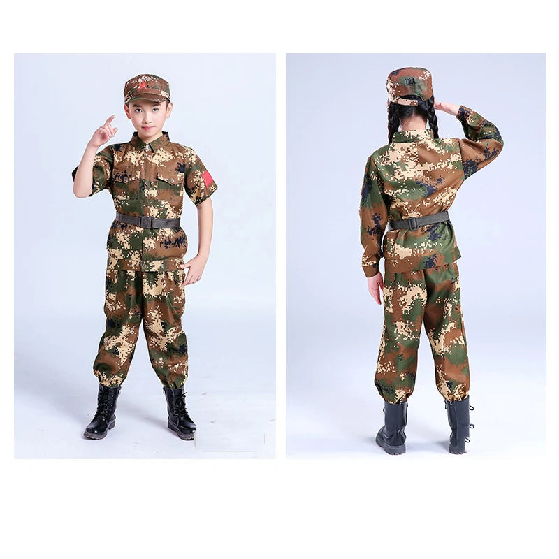 Kids' Military-Style Outdoor Set | Durable Polyester Fabric - Steffashion