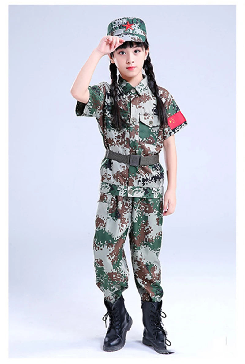 Kids' Military-Style Outdoor Set | Durable Polyester Fabric - Steffashion