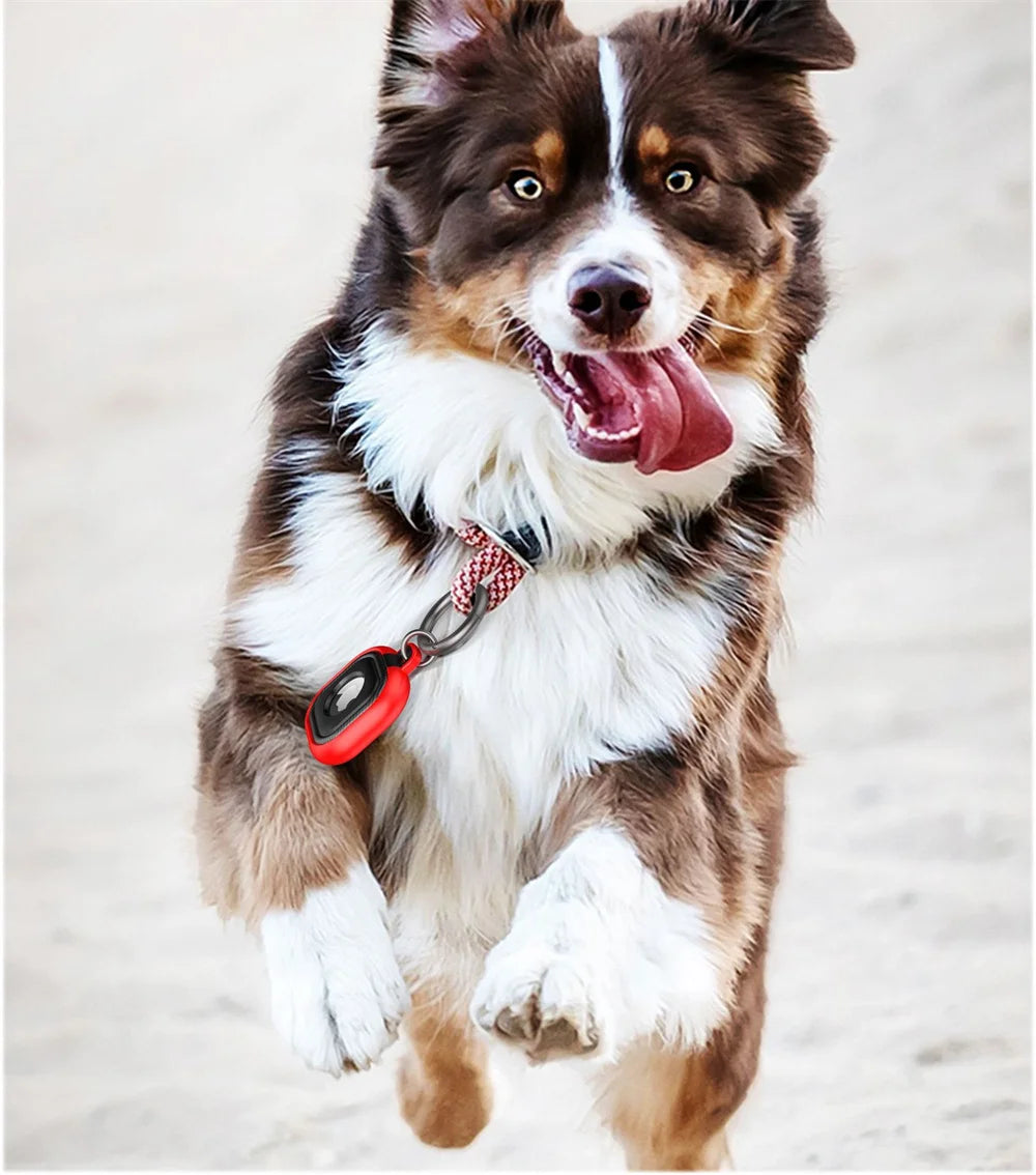 Soft Compatible For Apple AirTag Case Protective Keychain Protector Cover for Accessories Key-Ring Dog or Cat Collar Finder GPS
