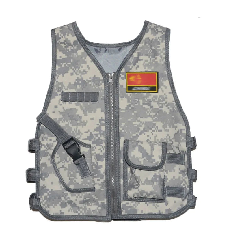 Camouflage Tactical Vest for Kids | Durable Nylon Material - Steffashion
