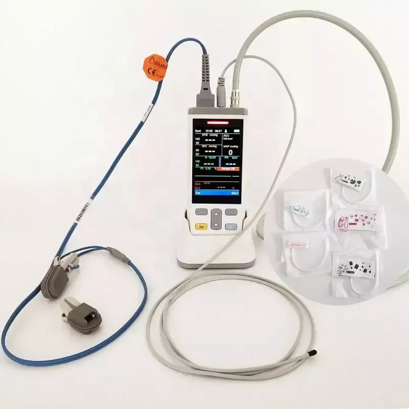 Factory Portable Handheld Vet Vital Signs Monitor Pulse Oximeters Veterinary monitor