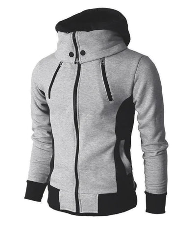Double Zipper Hoodie Jacket for Men - Steffashion