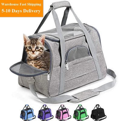 Pet Messenger Carrier Travel Bag - Steffashion