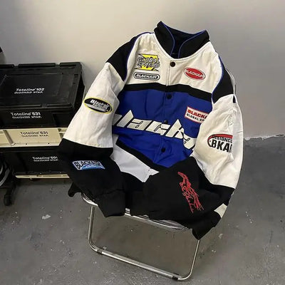 Retro Racing Jacket for Men - Steffashion