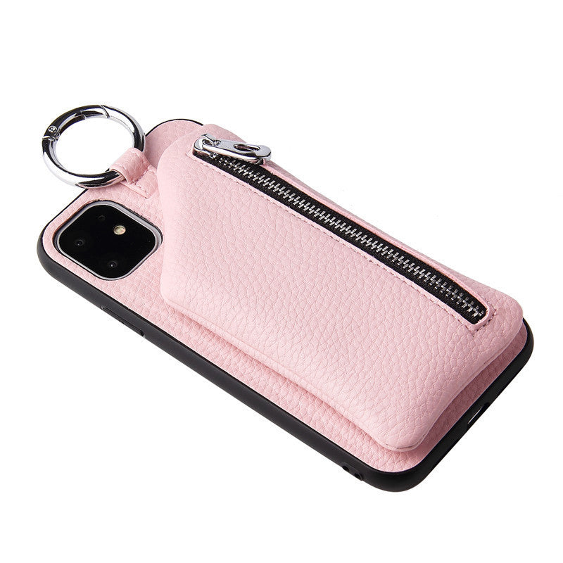 Compatible WithApple, Compatible WithApple , PU Leather Strap Cord Coin Purse Phone Cases ForiPhone XR X XS 12PRO 11 PRO MAX 7 8 PLUS SE Crossbody Neck Lanyard Wallet Cover