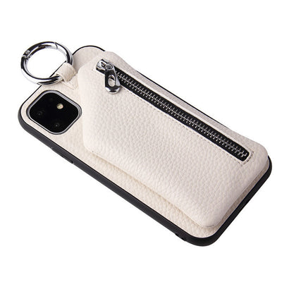 Compatible WithApple, Compatible WithApple , PU Leather Strap Cord Coin Purse Phone Cases ForiPhone XR X XS 12PRO 11 PRO MAX 7 8 PLUS SE Crossbody Neck Lanyard Wallet Cover