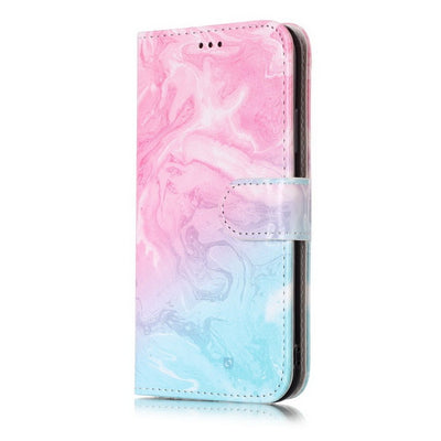 Compatible with Apple, Marble Flip Wallet Case for iPhone 11 Pro max 12 X Xs max XR 7 8 6 6S plus Book Style Phone Case 3D Vision Leather Cases Coque