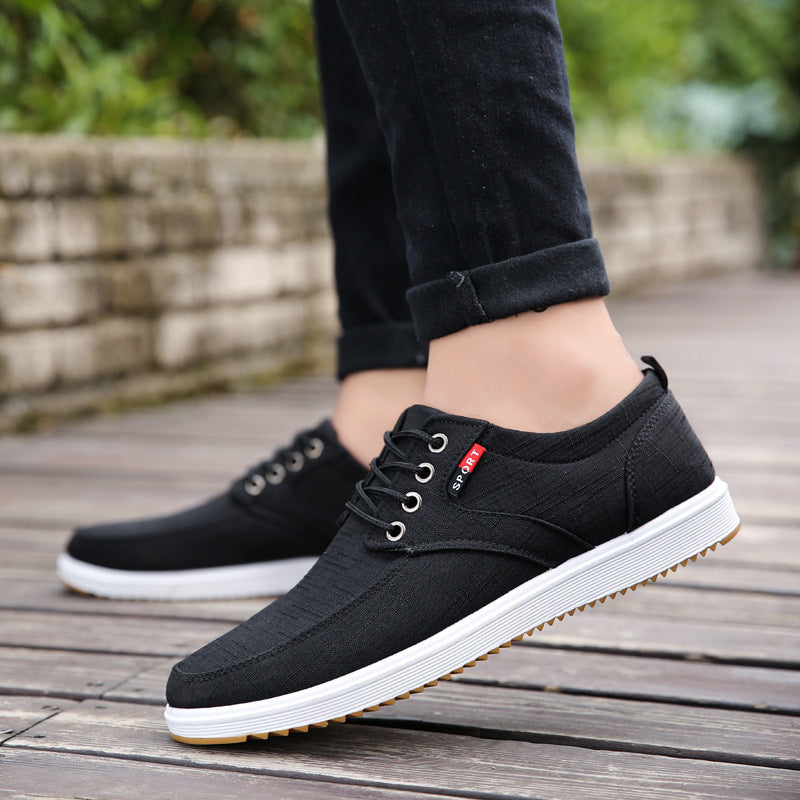 Canvas shoe lace up low