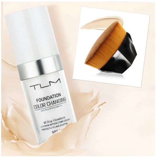 Temperature Liquid Foundation Concealer Portable Natural Color  Makeup Foundation BB Concealer