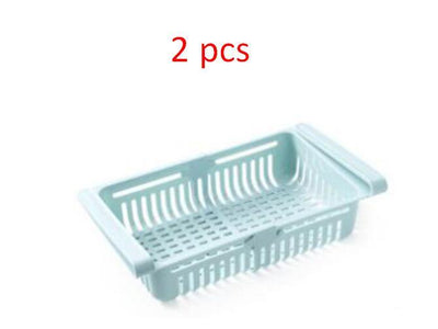 Refrigerator Storage Basket Stretchable Multifunction Kitchen Refrigerator Storage Box