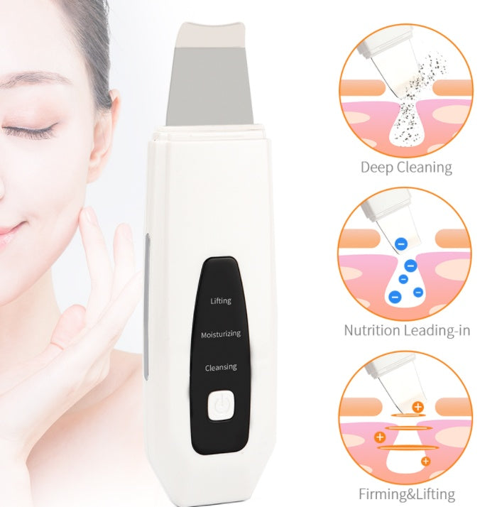 Ultrasonic ion skin cleanser