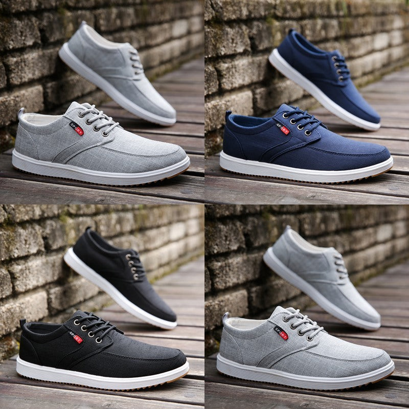 Canvas shoe lace up low