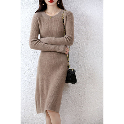 Fashion Solid Color Woolen Sweater For Women