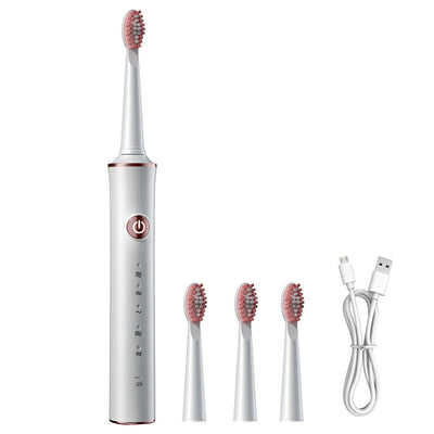 Electric Toothbrush for Adults USB Fast Charging IPX7 Waterproof 5 Speed Mode Intelligent Timing Reminder Smart - Steffashion