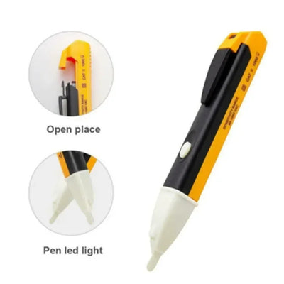 Electric indicator Non-Contact Socket Wall AC Power Outlet Voltage Detector Sensor Tester Pen LED light AC - Steffashion