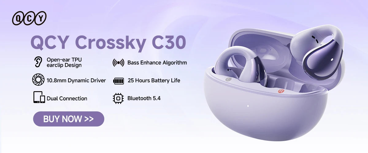 QCY Crossky C30 Ear Clip Earphones