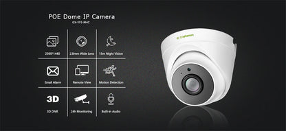 XMeye Y 4MP POE CCTV Camera with Audio