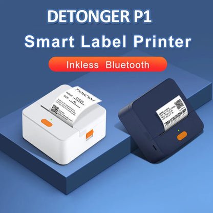 DETONGER P1 Bluetooth Mini Thermal Label Printer