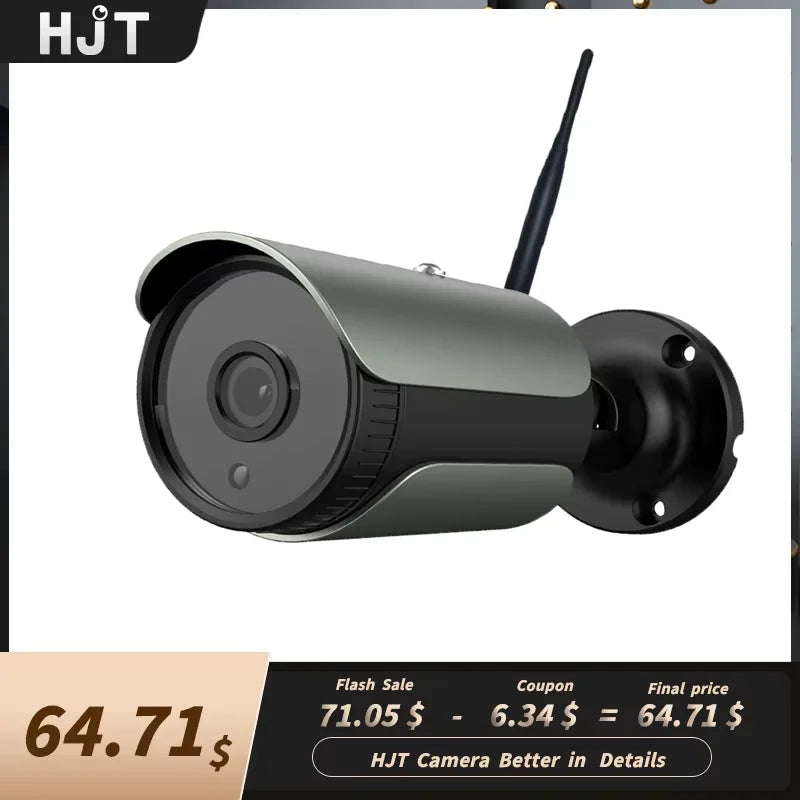 HJT 4K WiFi Outdoor Bullet CCTV Camera