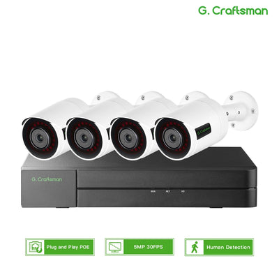 RU 4CH SONY 5MP POE CCTV Kit - Steffashion