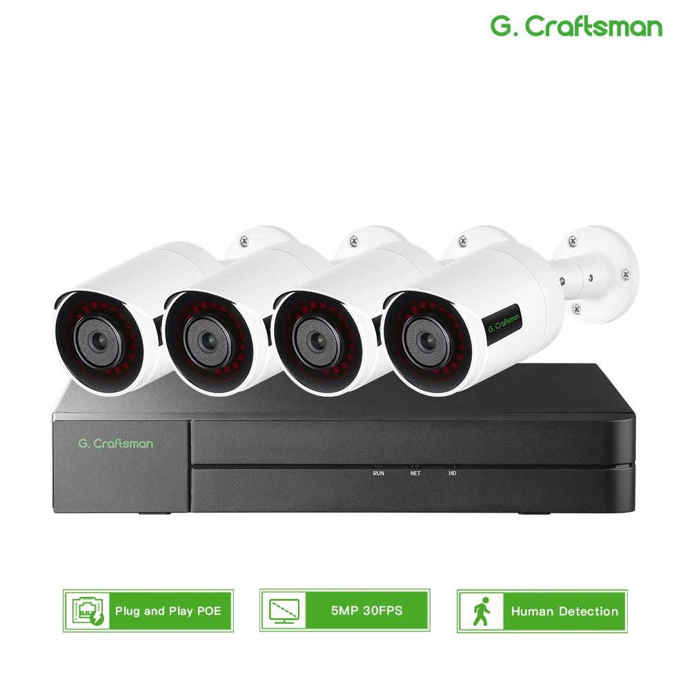 RU 4CH SONY 5MP POE CCTV Kit - Steffashion