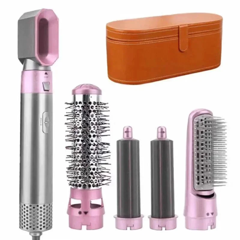 5 in 1 Hair Dryer Hot Comb Set Professional Curling Iron Hair Straightener Styling Tool For Dyson Airwrap Hair Dryer Household