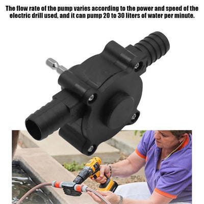Electric Drill Pump Diesel Oil Fluid Water Pump Home Garden Outdoor Tool Portable Mini Hand Self-priming Liquid Transfer Pumps - Steffashion