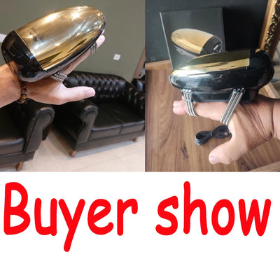 Barberology Massager Cordless Handheld Massager Barber Use Metal Electric Vibrator Usb Charge Head Massage 2 Nodes - Steffashion
