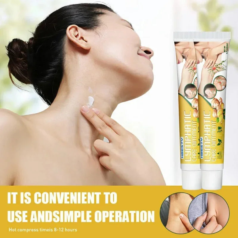 Lymphatic dredging ointment Auxiliary breast Armpit neck lymph Node mammary gland Anti-Swelling Detox Treat cream Herbal Plaster