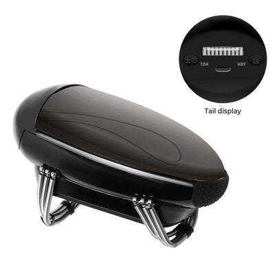 Barberology Massager Cordless Handheld Massager Barber Use Metal Electric Vibrator Usb Charge Head Massage 2 Nodes - Steffashion