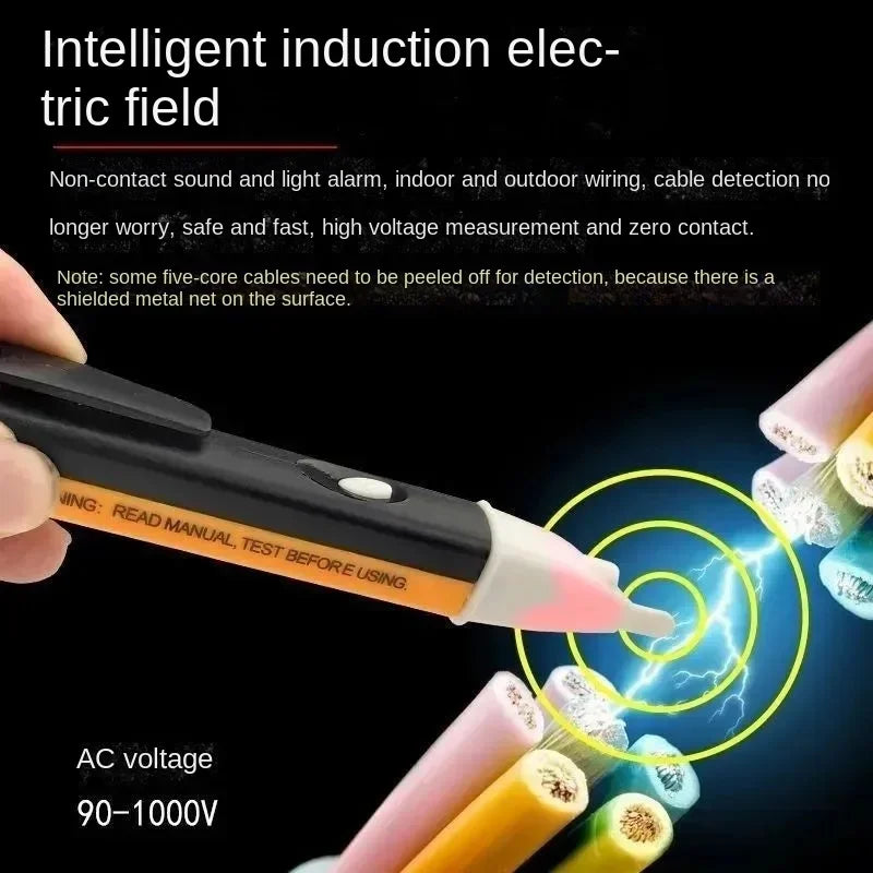 Electric indicator Non-Contact Socket Wall AC Power Outlet Voltage Detector Sensor Tester Pen LED light AC - Steffashion