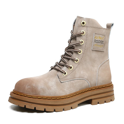 Ankel Boots Elevator Height Increase Shoes for Men Insole 7CM Adjustable Shoe Lifts Women Leather Plus Size 35-47 - Steffashion