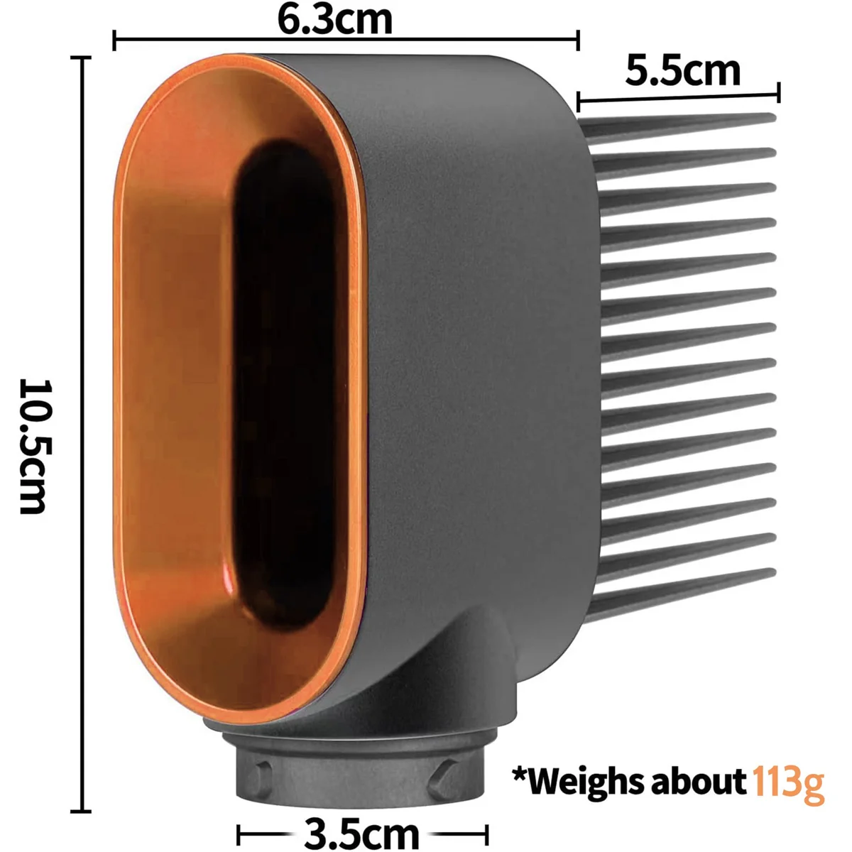 Styling Air Nozzle with Wide-Tooth Comb Attachment for Dyson Airwrap HS01 HS05 for Curly and Coily Hair