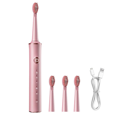 Electric Toothbrush for Adults USB Fast Charging IPX7 Waterproof 5 Speed Mode Intelligent Timing Reminder Smart - Steffashion