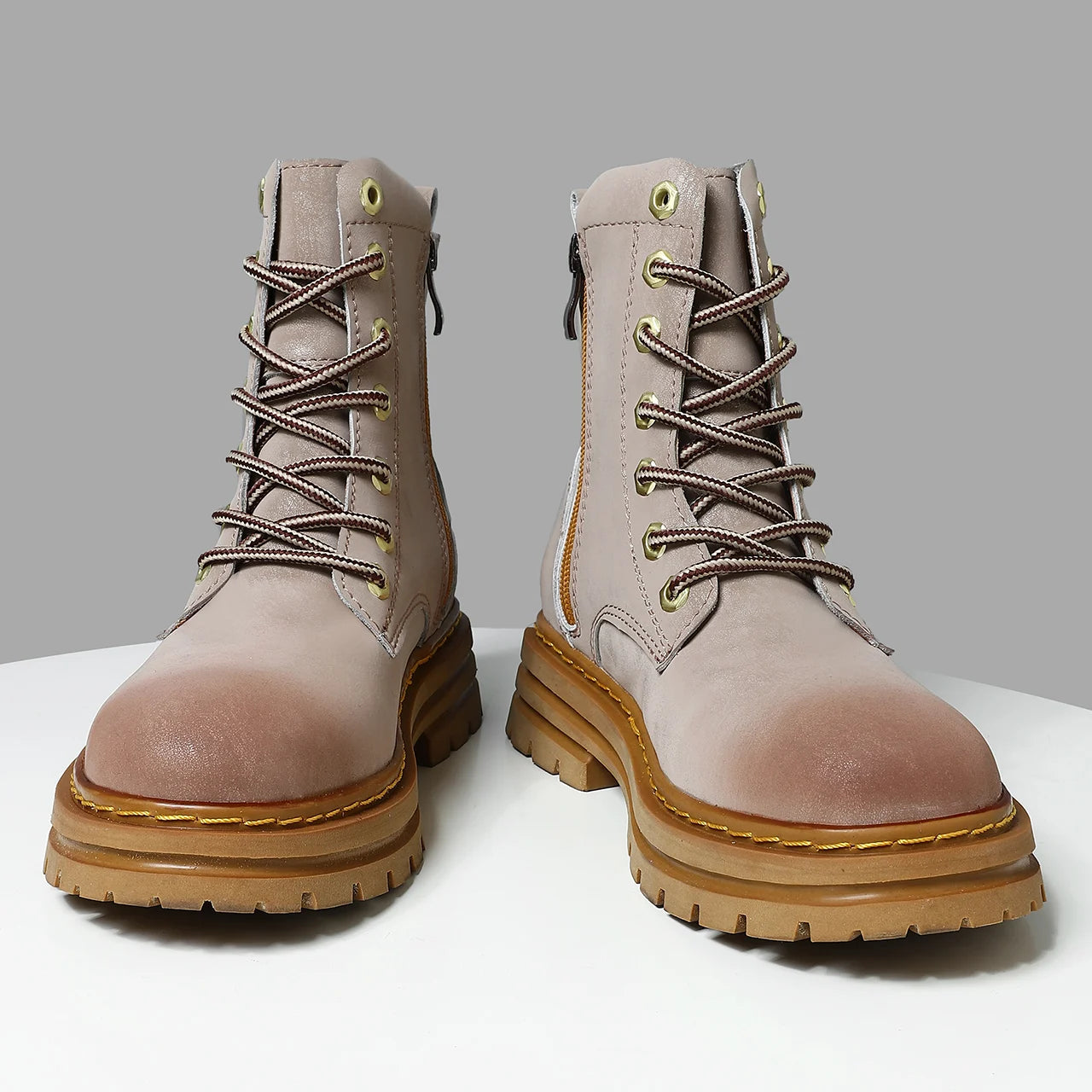 Ankel Boots Elevator Height Increase Shoes for Men Insole 7CM Adjustable Shoe Lifts Women Leather Plus Size 35-47 - Steffashion