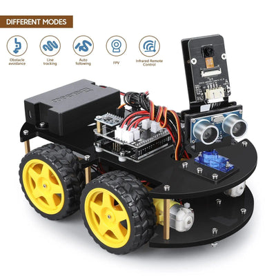 ELEGOO UNO R3 Project Smart Robot Car Kit V4, Intelligent and Educational Toy Car Robotic Kit for Arduino Learner DIY Kit - Steffashion