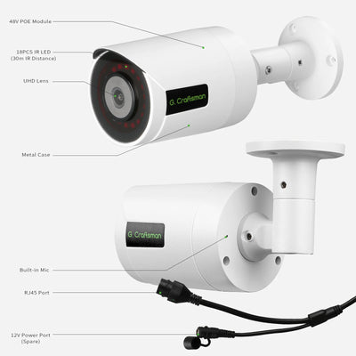 RU 4CH SONY 5MP POE CCTV Kit - Steffashion