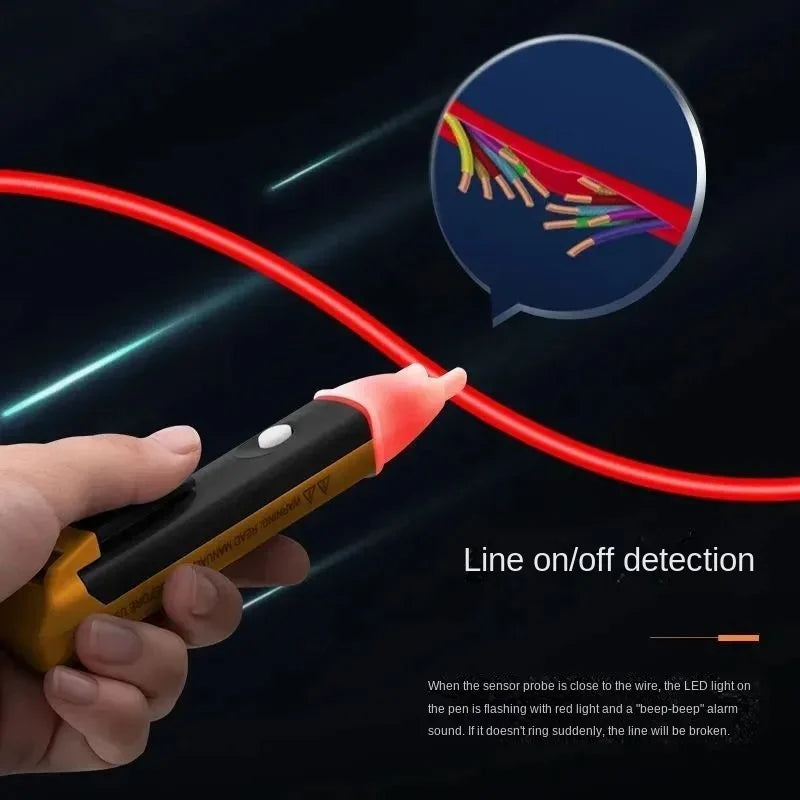 Electric indicator Non-Contact Socket Wall AC Power Outlet Voltage Detector Sensor Tester Pen LED light AC - Steffashion
