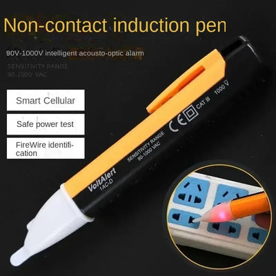 Electric indicator Non-Contact Socket Wall AC Power Outlet Voltage Detector Sensor Tester Pen LED light AC - Steffashion