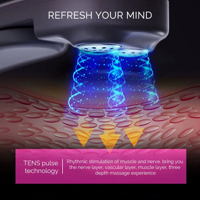 Electric Head Massager 5 Gear EMS Pulse Massage Relaxation Stress Sleep Aid Device Insomnia Head masajeador Used In Study Work - Steffashion