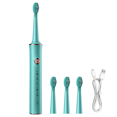Electric Toothbrush for Adults USB Fast Charging IPX7 Waterproof 5 Speed Mode Intelligent Timing Reminder Smart - Steffashion