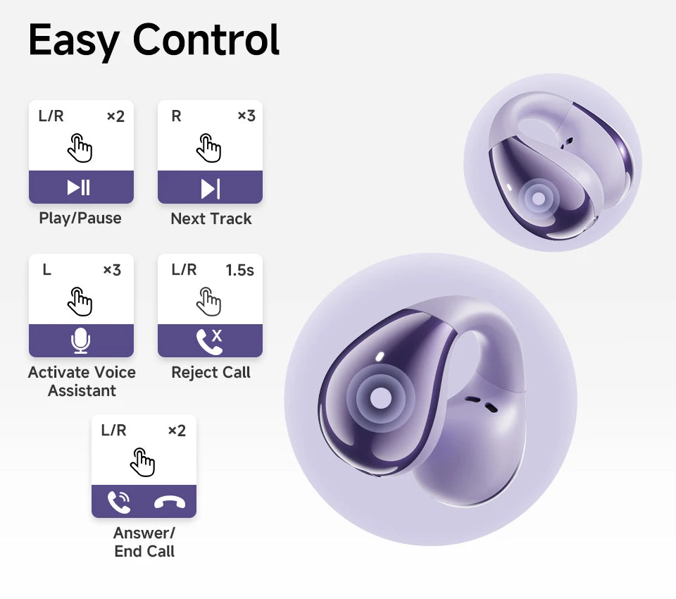 QCY Crossky C30 Ear Clip Earphones