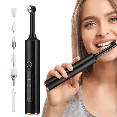 Electric Tooth Polisher 4 Modes Dental Tartar Remover Plaque Stains Cleaning Teeth Whitening Cleaner Tool Calculus Removal - Steffashion