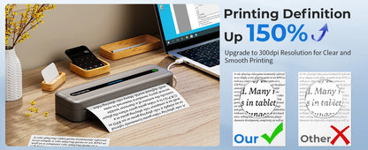 Mobile Printer for Business, Travel, Home, and Office UsePortable Bluetooth Printer