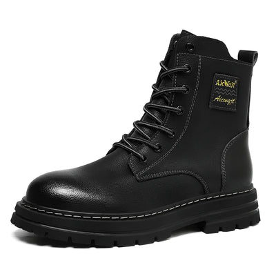 Ankel Boots Elevator Height Increase Shoes for Men Insole 7CM Adjustable Shoe Lifts Women Leather Plus Size 35-47 - Steffashion