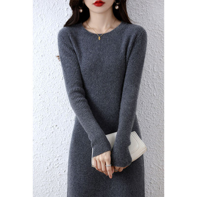 Fashion Solid Color Woolen Sweater For Women